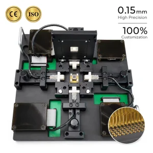 Factory Custom Aluminum Alloy Semiconductor Chip Testing Equipment 0.15mm Probe Hole 3D IC Test Fixture Socket