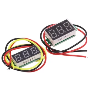 Factory Direct 0.28 Inch 0.36 DC 0-100V 2 Line 3 Wire Mini Gauge Voltage Meter Voltmeter Head LED Display Digital Panel Meter
