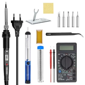 Factory Direct 80W Constant-Temperature Digital-Display Soldering Iron and Multimeter Set