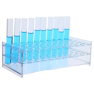 Factory Direct Acrylic Test Tube Rack with Multiple Bore Sizes for Centrifuge and Blood Collection Tubes