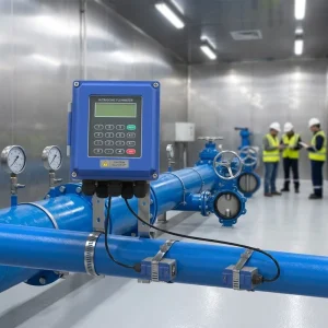 Factory Direct TUF-2000B Ultrasonic Flow Meter Wall Mounted OEM Customized 4-20mA RS485 for Diesel Fuel Oil Bunker Measurement