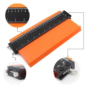 Factory New Woodworking 10 Inch Profile Duplicator Contour Gauge with White Number Line