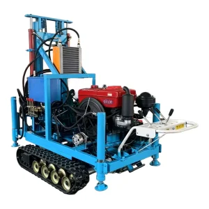 Factory Price 220L Crawler Water Well Drilling Rig 200m 240m Diesel Borehole Drilling Machine for Agriculture & Industrial