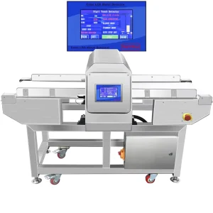 Factory Price Touch Screen Aluminum Foil Packaging Food Metal Detector Conveyor Belt Industrial Metal Detector
