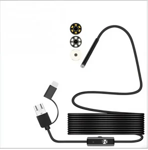 Factory Sale HD 3-in-1 Endoscope 7mm Waterproof Industrial Camera for Android 1m-10m Probe Length endoscope camera module