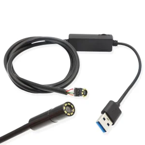 Factory price 7.0MM 1080P 60FPS FHD OV2740 120 Degree Wide Angle 8pcs LED Mini Industrial Endoscope Camera Module for Android