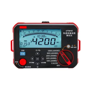 Fast Insulation Resistance Tester Digital Megohmmeter 100V 1000V DC High Voltage Insulation Meter for Electrical Maintenance