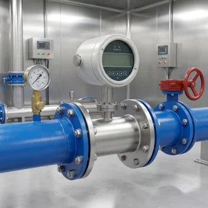 Flange Type Turbine Flow Meter for Diesel Fuel Oil Bunker Measurement ±0.5% Digital LCD Display Pulse Output 4-20mA IEC