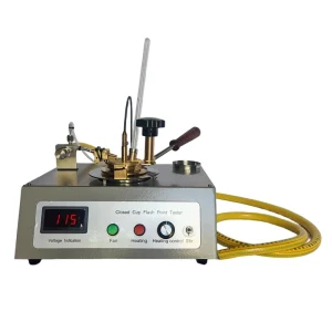 Flash Point Tester the Flash Point and Ignition Point Were Measured in Accordance with the Cleveland Open Cup Method