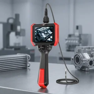 Flexible 5 Inch 6mm 2m HD Industrial Endoscope 360° Rotating Camera Videoscope IP67 for Large Injection Mold Main Waterway Check