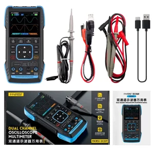Fnirsi 2C23T Digital Auto ranging Oscilloscope Signal Generator Multimeter 3 in 1 Diagnostic Tools 10mhz*2 50ms s