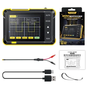 Fnirsi DSO152 USB Mini Handheld Digital Oscilloscope With P6100 Probe 2.5msa s 200khz Analog Bandwidth 800 Vpp With PWM Output