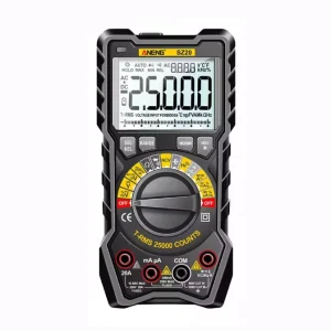 For SZ20 Digital Multimeter 25000 Counts Manual Range Resistance NCV AC/DC Voltage/Current CE Certified Accuracy Class 0.1 20A