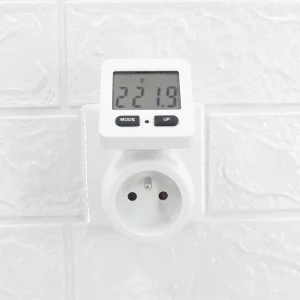 French Standard Plug Power Meter Socket Digital Watt Meter for Home