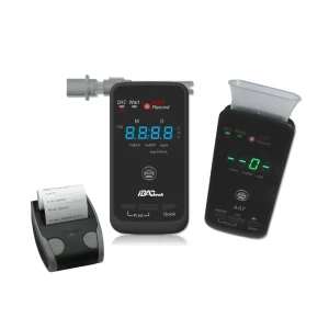 Fuel Cell Alcohol Tester AA2020p Rechargeable Breathalyzer with BT Printer Quick Screening Plus Accurate Formal test