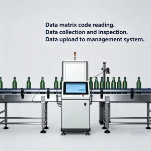 Full Automatic Bottle Case Pallet Traceability Line with Vision Inspection System Data Matrix Reading Collection Data