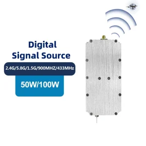 Full Band RF Amplifier 50W 47dBm 400 1500MHz 2400 2500MHz 5700 5900MHz GaN Stable Output Anti Drone Module