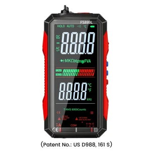 Full Colorful LCD Screen Displaying 6000 Counts Auto ranging Digital Multimeter Multi Tester Meter for Measuring