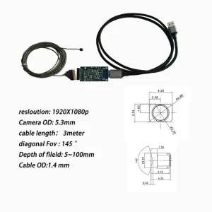 Full HD 1080p USB Endoscope Camera 4.7mm OV2740 2MP Videoscope for Industrial Medical Inspection
