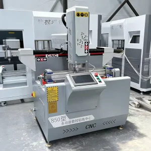 Fully Automatic Double Head CNC Drilling Milling Machine for Aluminum Extrusion Profile Precision Milling Tool