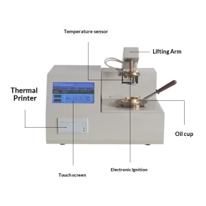 Fully Automatic Open Closed Flash Point Meter Tester Diesel Oil Ignition Point Detection Cooling Method None Operating Humidity
