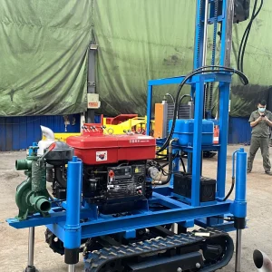 Fully Automatic Wheels Hydraulic Water Well Drilling Machines for Core Drill Rig Household Well Equipment 100m 150m Depth