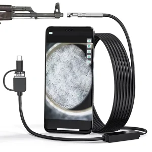 G101 3 In1 Interface Smartphone HD Industrial Borescope 1080P 5mm Diameter 2.5m Snake Tube Endoscope for Inspection Tool