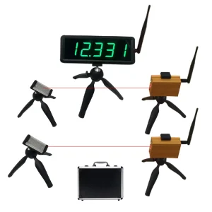 GANXIN Outdoor Track and Field Sprints Training Timing Device Wireless Infrared Laser Running Speed Timer Athletes Chronometer