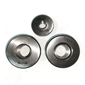 GCr15 Forged Drilling Tool and Metric Thread Ring Gauge, 0.001mm, API Certified, 6-Piece Set, 3/8 NPT, M10x1.25