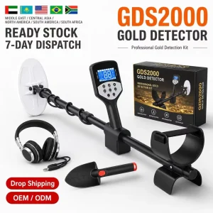 GDS2000 Professional Gold Metal Detector High Sensitivity Placer Gold Prospecting Treasure Hunting Instrument