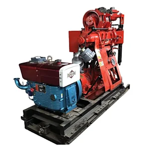 GK 200 Diesel Powered Rotary Drilling Rig Gearbox Portable Water Well Drilling Machine Max 300m Depth Construction
