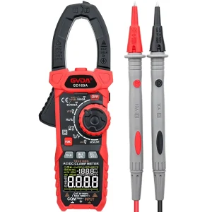 GVDA Amp Meter Clamp AC DC 1000A True RMS Multimeter Tester 6000 Counts with Temperature NCV LPF Voltage and Current Test
