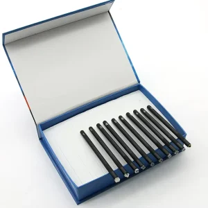 Gemstone Mohs Hardness Pencil Complete Set, 1-10 Level Hardness Tester Pen