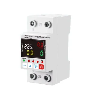 Graffiti WIFI Remote Intelligent Wireless Automatic Leakage Reclosing Overvoltage Undervoltage Protection Meter Power Statistics