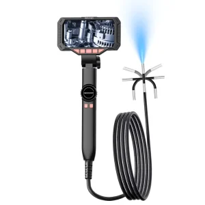 HD 1080P Endoscope Camera 4.5″ IPS Screen IP67 Waterproof for Automotive Sewer Portable Video Industrial Borescope Inspect Camera