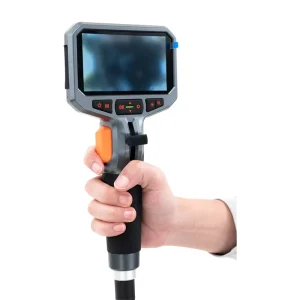 HD Articulating Borescope Camera with Light Flexible Maneuverable Industrial Endoscope for Wall Automotive Engine Inspection