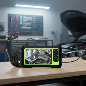 HD Industrial Endoscope Camera 4.3 Inch IPS Screen IP67 Waterproof Rigid Borescope for Pipe Sewer Inspection