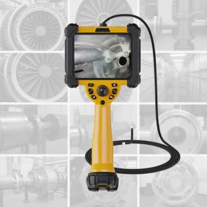 HD Industrial Endoscope Camera 6″ Touch Screen Handheld 1MP Ultra-Thin Probe Borescope for Precision Casting Welding Inspection