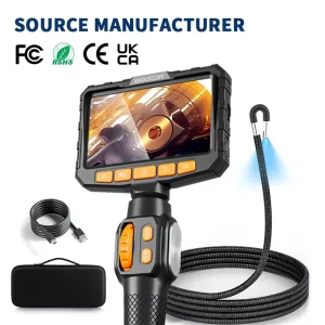 HD Industrial Endoscope Camera System 4.3″ IPS Display IP67 Waterproof Portable H.265 Video Borescope