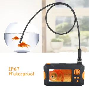 HD Rigid Flexible Fiber Optic Portable Video System Digital Inspection Parts Snake Light Source Industrial Endoscope Camera
