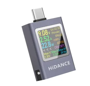 HDC 085C USB Type C Tester LED Display Voltmeter Ammeter DC Current Voltage Meter Power Bank Charging Tester DC 4.5 50V 0 12A