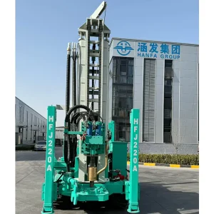 HFJ220A 200 Meter Crawler Hydraulic Water Wells Drilling Machine Easy to Operate Mining Machinery with Motor Core Components