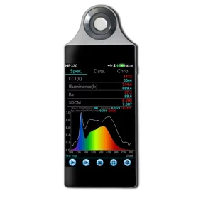 HP330 Portable Infrared Spectrometer Color Temperature Meter for Lights Portable Spectrometer for Light Analysis