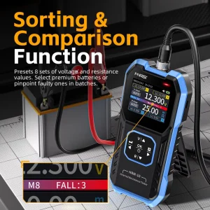 HRM-10 Lithium Battery Internal Resistance Tester Voltage Resistance Measurement for 18650 Batteries
