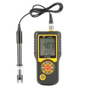 HT-1202 Digital pH Meter pH Tester with Smart Sensor for Mariculture Freshwater Aquaculture Water Quality Monitoring