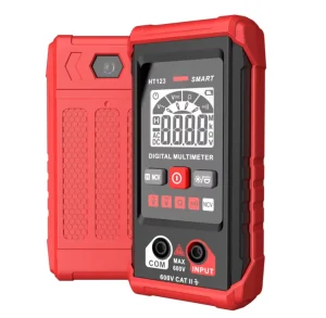 HT123 Smart Professional Digital Multimeter AC DC Voltage Resistance Continuity Measurement Tester NCV Multimeter