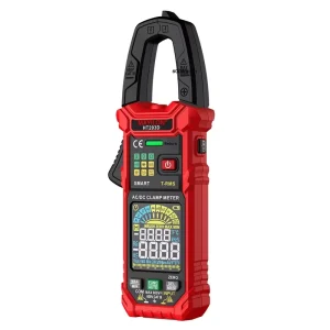 HT203D Clamp Meter Electrician High Precision True RMS Multifunction Digital Multimeter 600V 600A Resistance Measurement Data