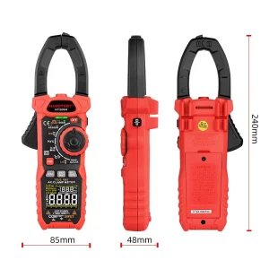 HT208A Digital Auto-Range Multimeter 6000 Counts 1000V 1000A AC Clamp Meter DC Temperature Frequency
