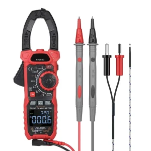 HT208D AC Digital Clamp Meter Multimeter True RMS 6000 Counts 36mm Jaw