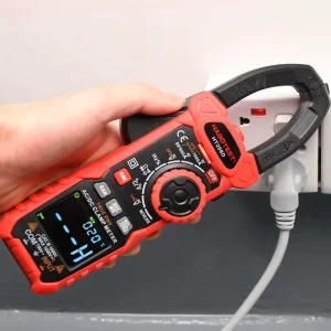 HT208D Digital Clamp Meter 6000 Counts True RMS 1000A AC DC 1000V Multimeter with Inrush VFD NCV Temperature Test